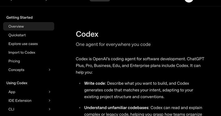 Codex preview